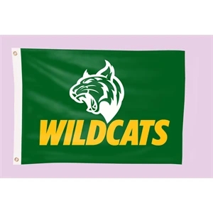 3' H x 5' W Team Flag Double Sided