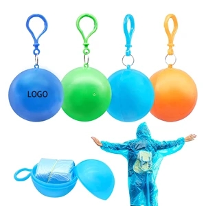 Portable Spherical Raincoat MOQ 50PCS