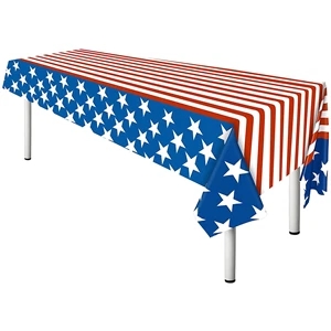 54 x 108 Inch 4th of July Tablecloth