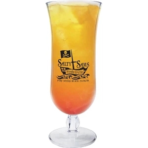 15 oz. Clear Plastic Hurricane Glass