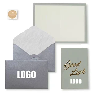 Gray Thanks Greeting Card