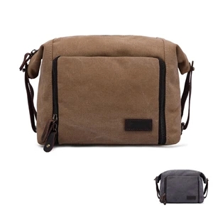 Cowhide Travel Toiletry Bag