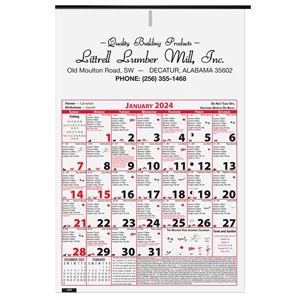 6 Sheet Almanac Calendar