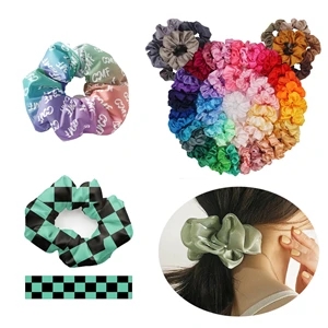 Custom Full Color Elastic Scrunchies