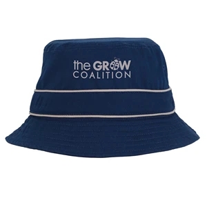 Cotton Bucket Hat with Trim