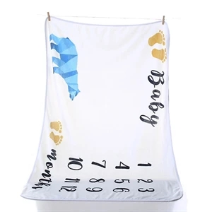 Custom Logo Super Soft Flannel Fleece Blanket Throw