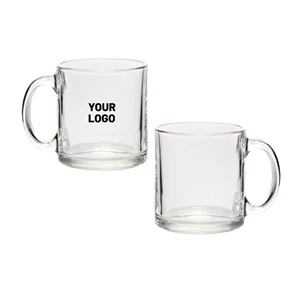 Classic Glass Mug with Easy Grip, 13oz.