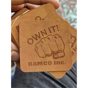 Genuine Leather Engraved  Patches