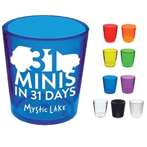 2 oz. Colored Plastic Shot Glass