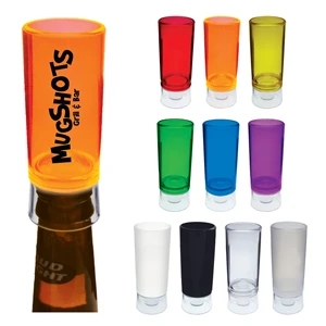 1.5 oz. Colored Plastic Bottle Top Shooter shot Glass