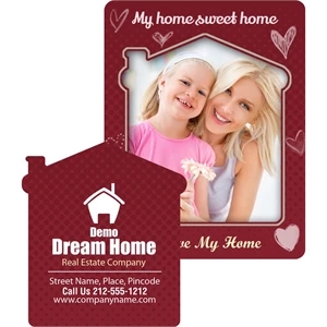 Custom 3.5x4.5 Picture Frame House Punch Magnets 30 Mil