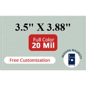 3.5x3.88 Square Corner Real Estate Calendar Magnets 20 Mil