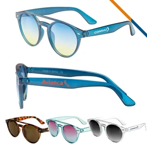 Custom Logo Stellar Round Sunglasses