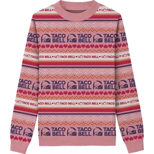 Custom Cotton Blend Jacquard Valentine's Day Sweater