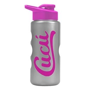 22 oz. Mini Peak Tritan™ Metalike bottle with Drink thru lid