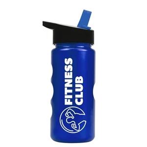 22 oz. Mini Peak Tritan™ Metalike bottle with Flip Straw lid