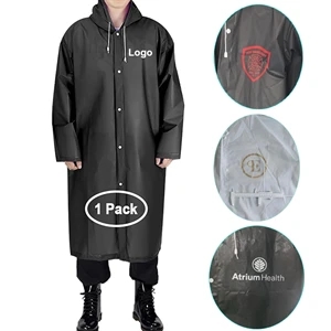 Reusable Raincoat with Hoods and Sleeves