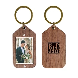 Acrylic Wood Keychain with Photo