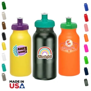 Sports Plastic Water Bottle - 20 oz Custom Drinkware