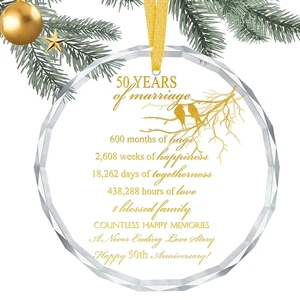 Crystal Wedding/Engaged Ornaments