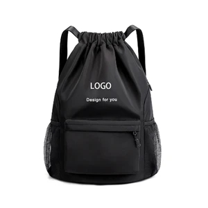 Large-Capacity Travel Backpack With Drawstring Pockets