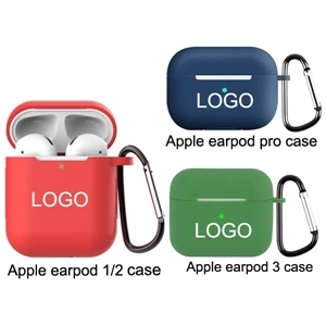 Silicone Earphone Case With Carabiner