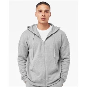 BELLA + CANVAS Sponge Fleece DTM Full-Zip Hoodie