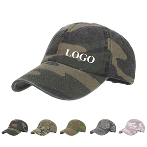 Camo Stone Washed Cap