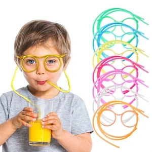 Funny Glasses Straw