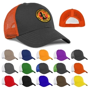 Custom Logo 6 Panel Structured Trucker Cap