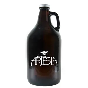 64 Ounce/Half Gallon Amber Growler