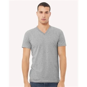 BELLA + CANVAS Heather CVC V-Neck Tee