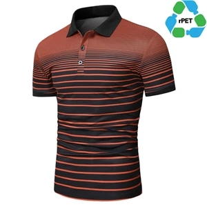 Men's rPET Recycled Polyester Sublimation Performance Polo