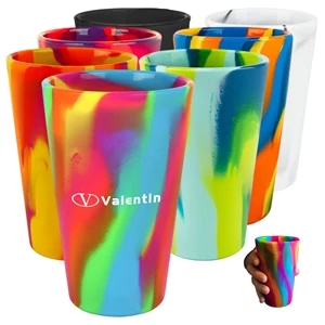 Unbreakable Silicone Cup Drinkware Pint Glass Set