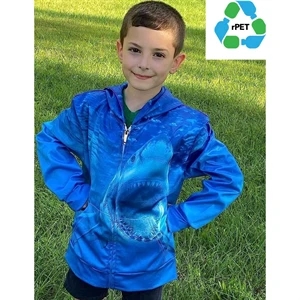 Youth rPET 100% Recycled Polyester Performance Zipper Hoodie