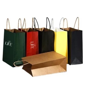 Natural Kraft Paper Shopper Tote Bag