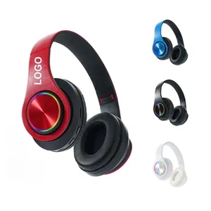 Colorful LED Lights Bluetooth Headphones