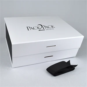 Magnetic Closure Gift Box w/ Ribbon (11" x 8.75" x 4.37")
