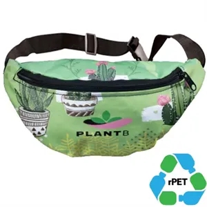 rPET Recycled 600D Polyester Sublimation Eco Fanny Pack