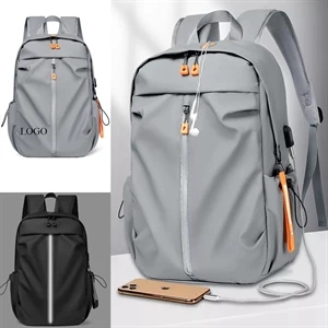 Reflective USB Waterproof Rucksack Backpack