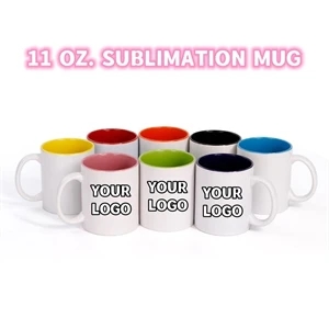 Two-Tone Full Color 11 oz Sublimation Ceramic Coffee Mug