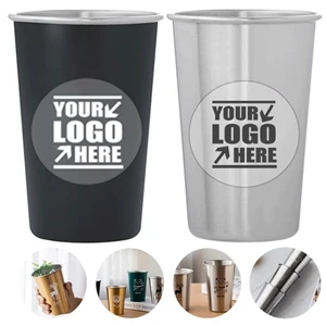 Custom 16oz Unbreakable Stainless Steel Pint Cups