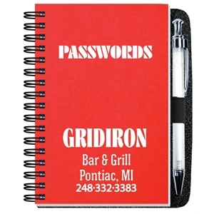 4" x 6" Password Keeper with Pen (50 Sheets)