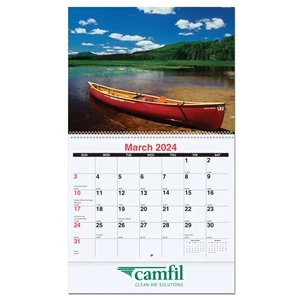 Monthly Wall Calendar - Waterways