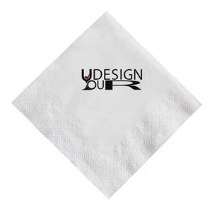 2-Ply White Beverage Napkin