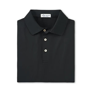 Peter Millar Melange Solid Performance Polo - Knit Collar