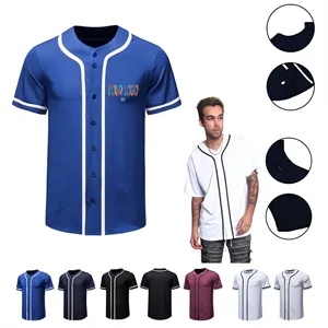 Sportswear Baseball Full Button Youth Adult Jersey