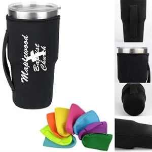 30 oz Reusable Iced Coffee Sleeves With Handle