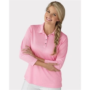 Paragon Women's Lady Palm Three-Quarter Sleeve Polo