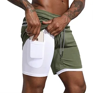 Men's Double Layer Sports Shorts